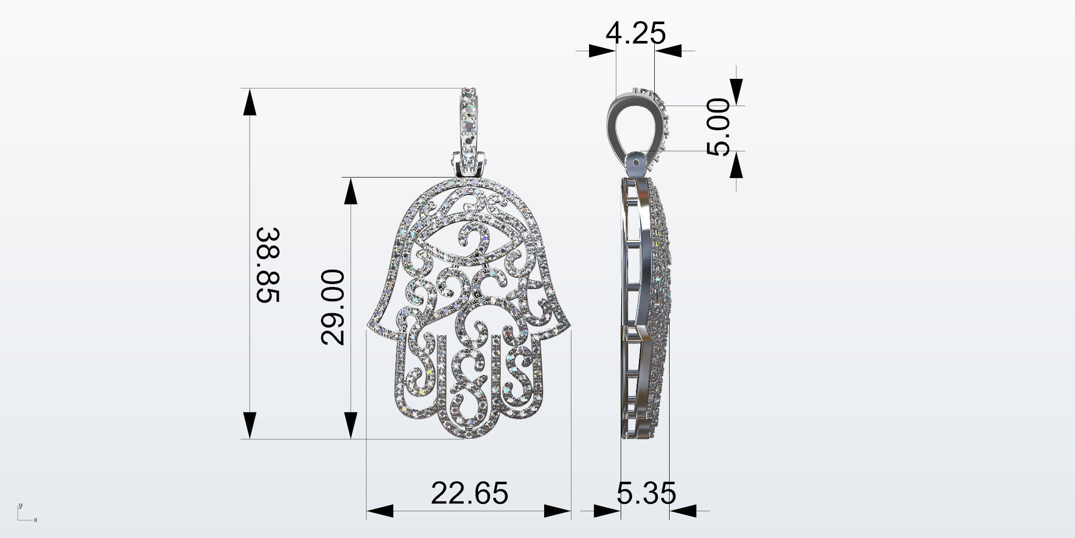 Gold N1028 3D print model_7