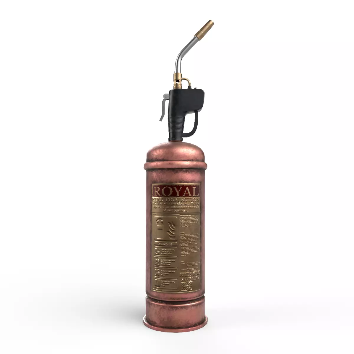 fire extinguisher Low-poly 3D model