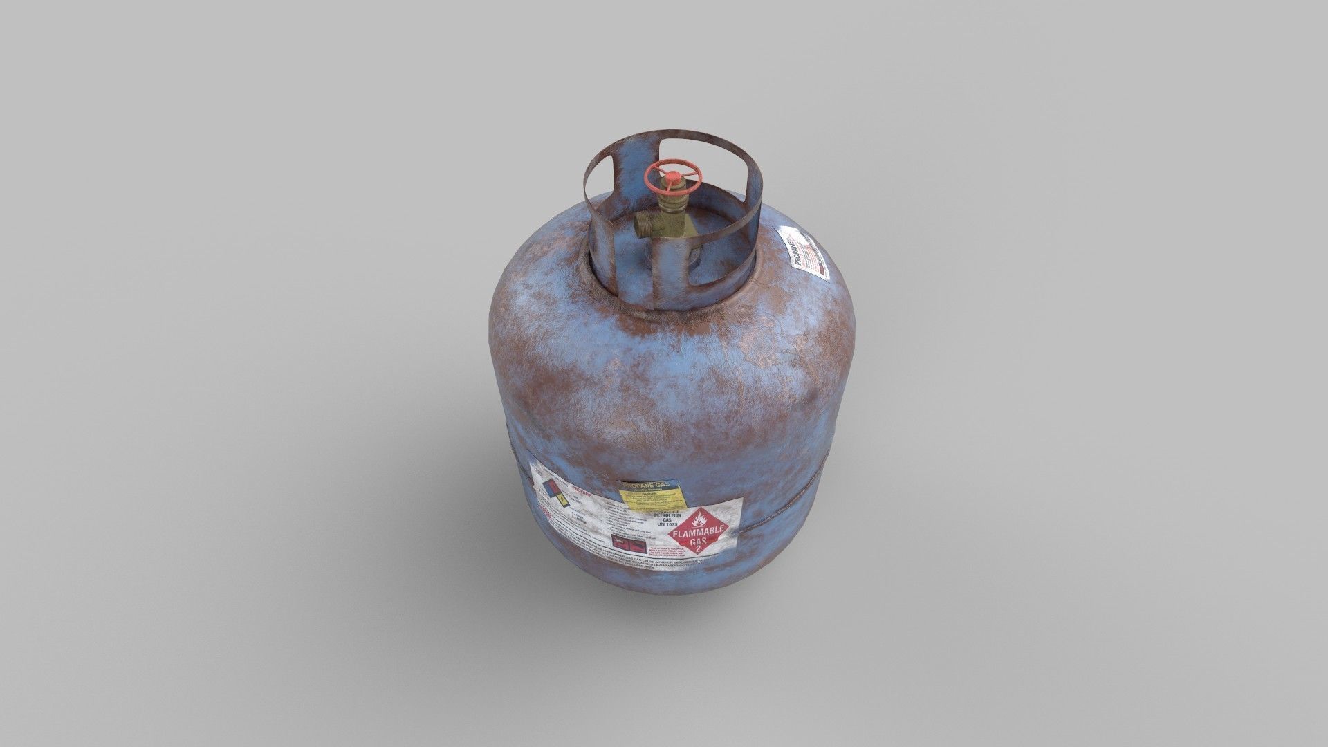 gas cylinder 3D model_2