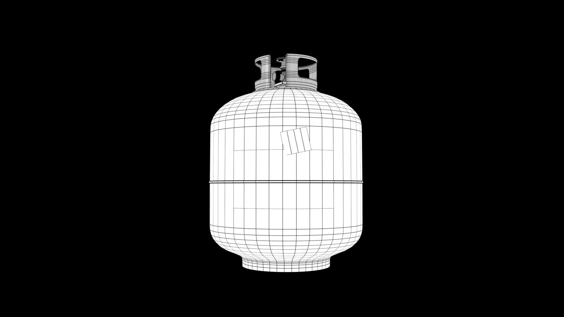 gas cylinder 3D model_10
