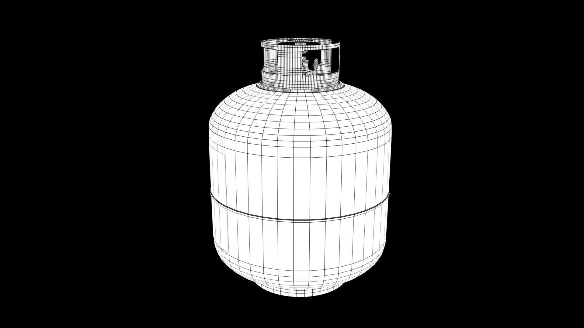 gas cylinder 3D model_8