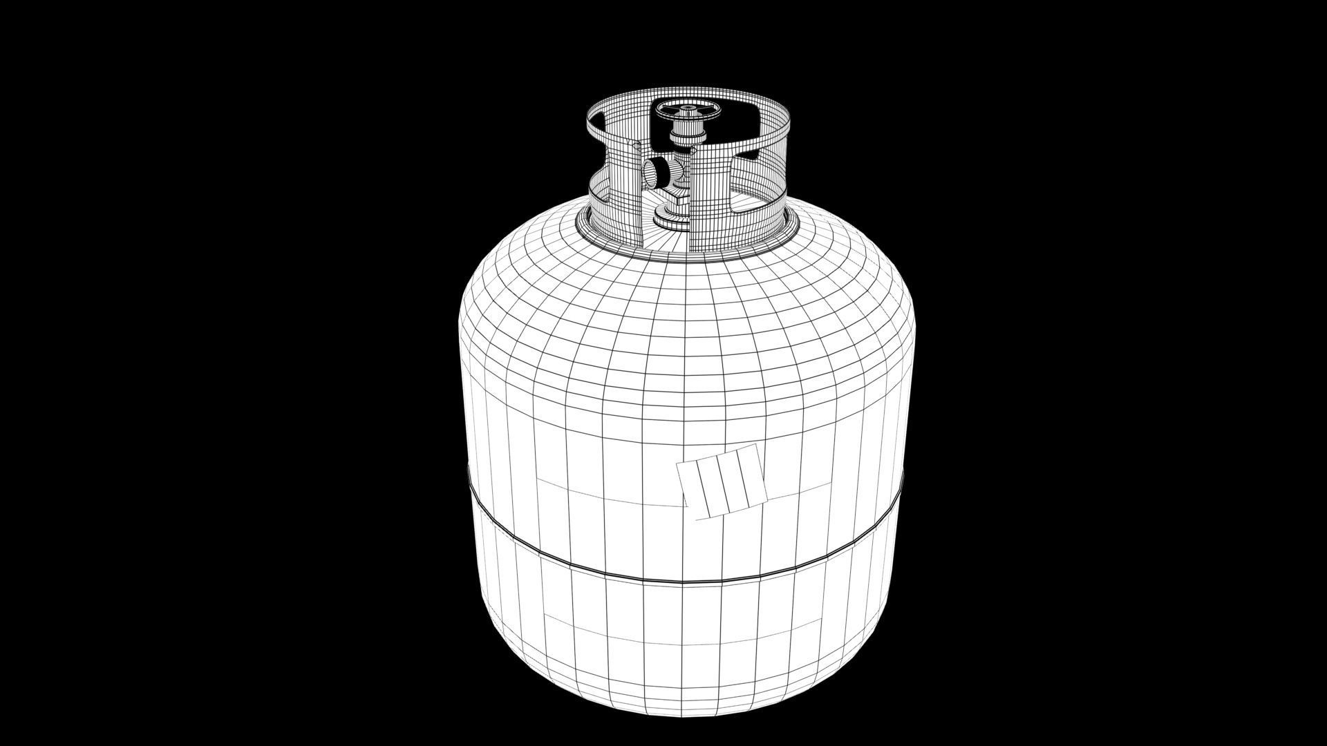 gas cylinder 3D model_9