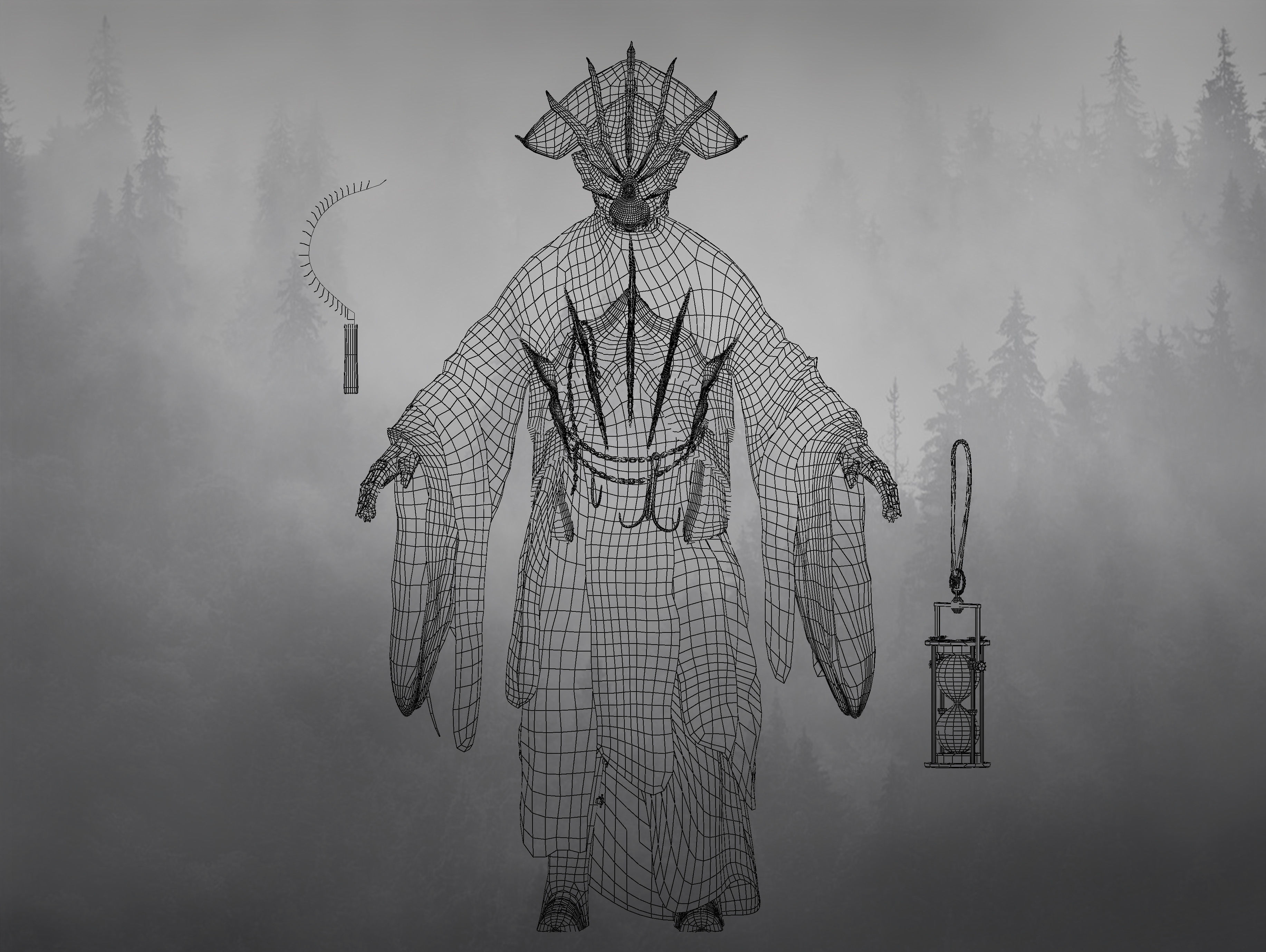 Asmodeus Demon of Lust Low-poly 3D model_12