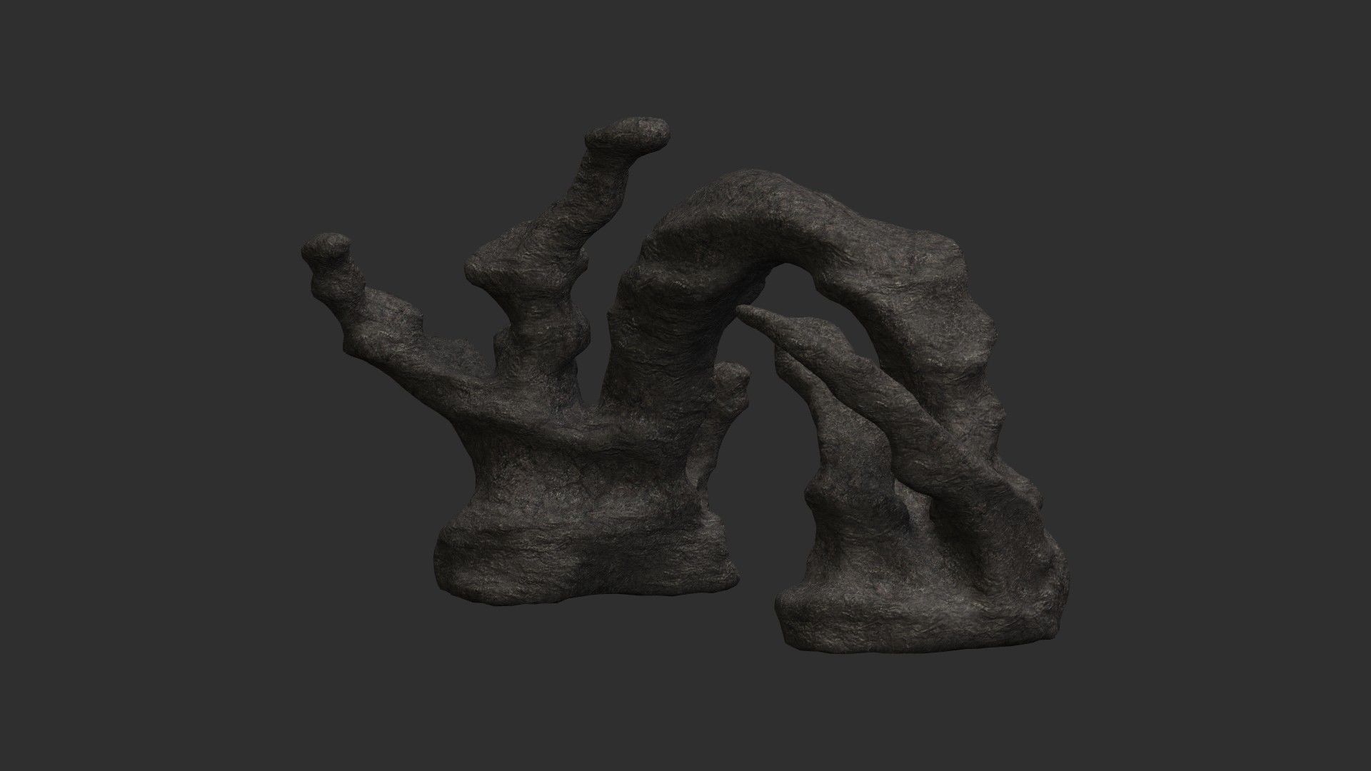 Cave Arch - Base Low-poly 3D model_8