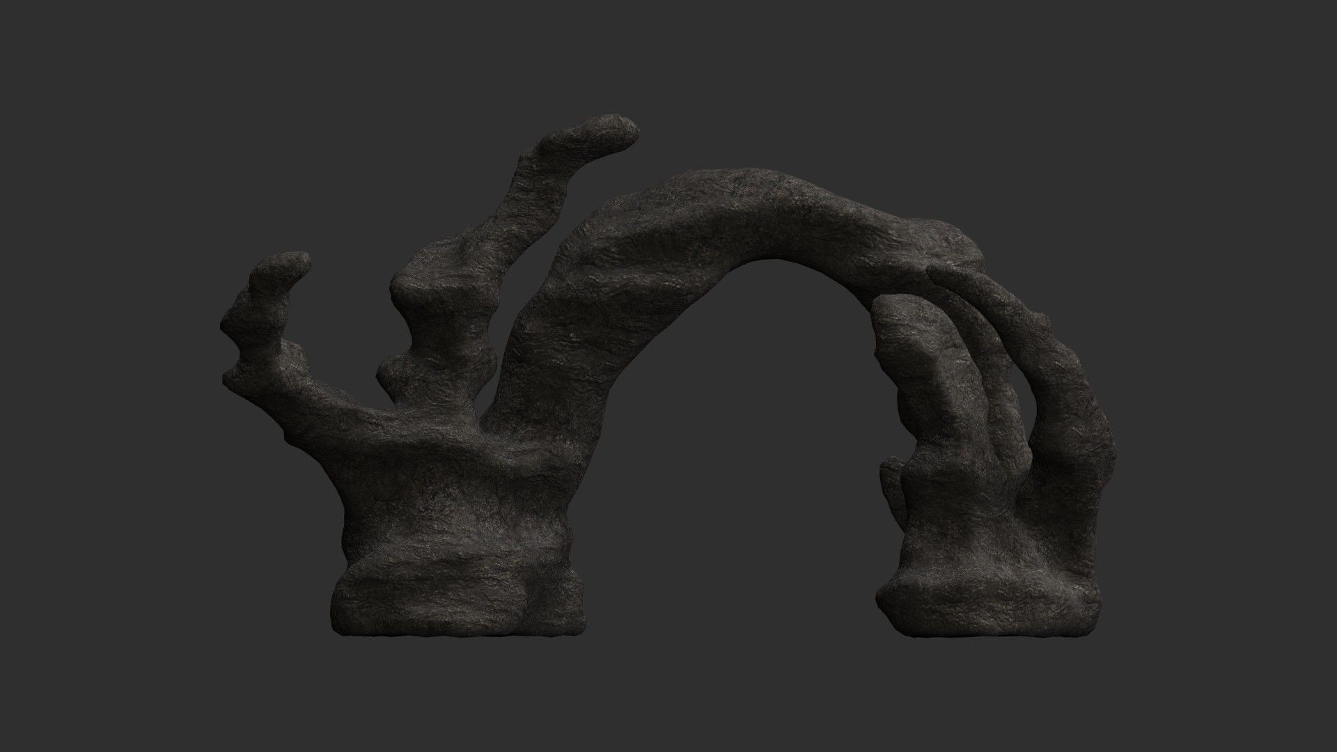 Cave Arch - Base Low-poly 3D model_5