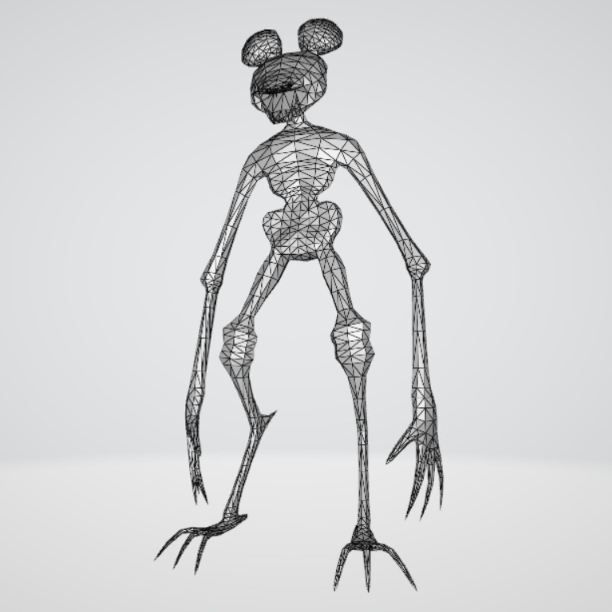 Amanda the Adventurer Monster RIGGED Low-poly 3D model_5