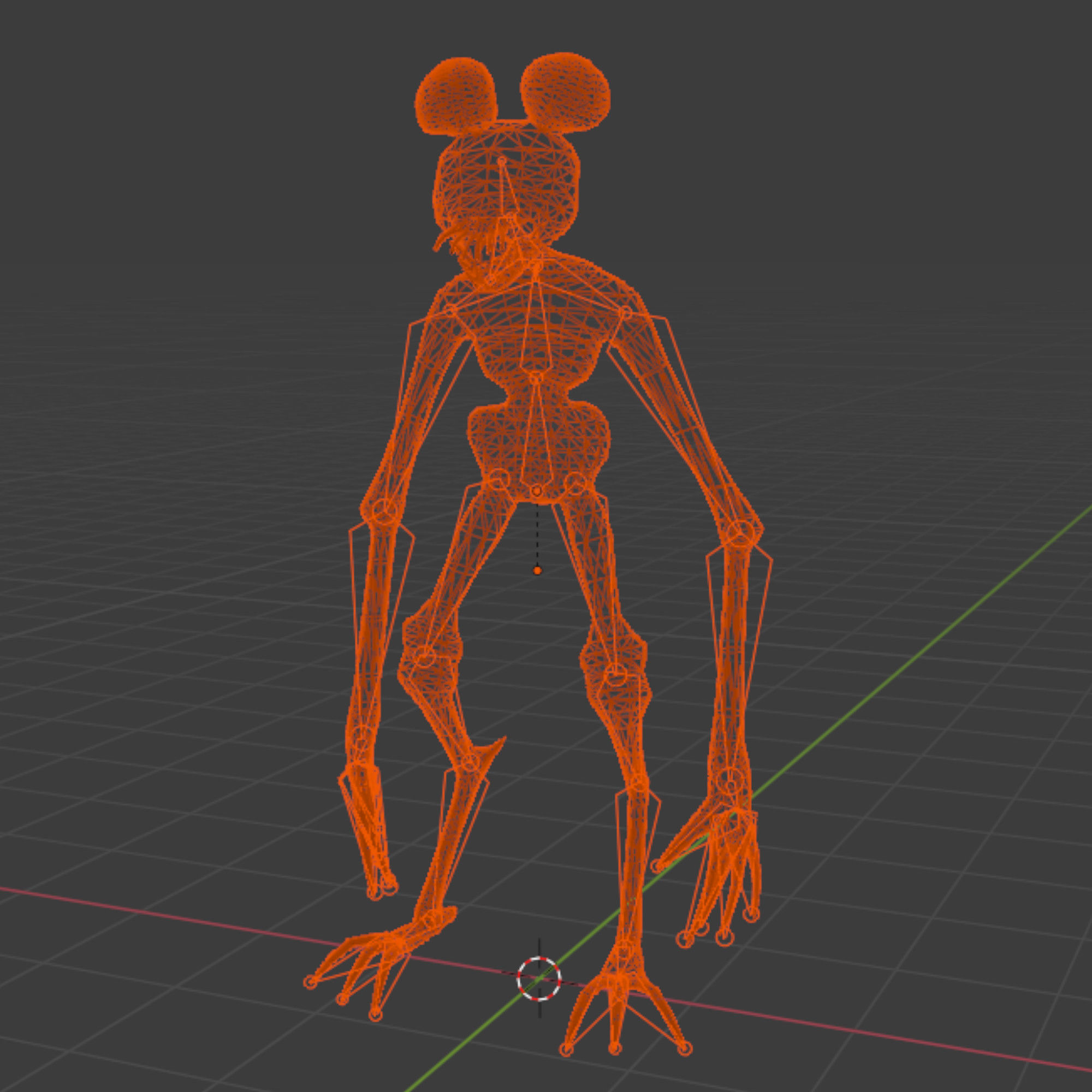 Amanda the Adventurer Monster RIGGED Low-poly 3D model_7