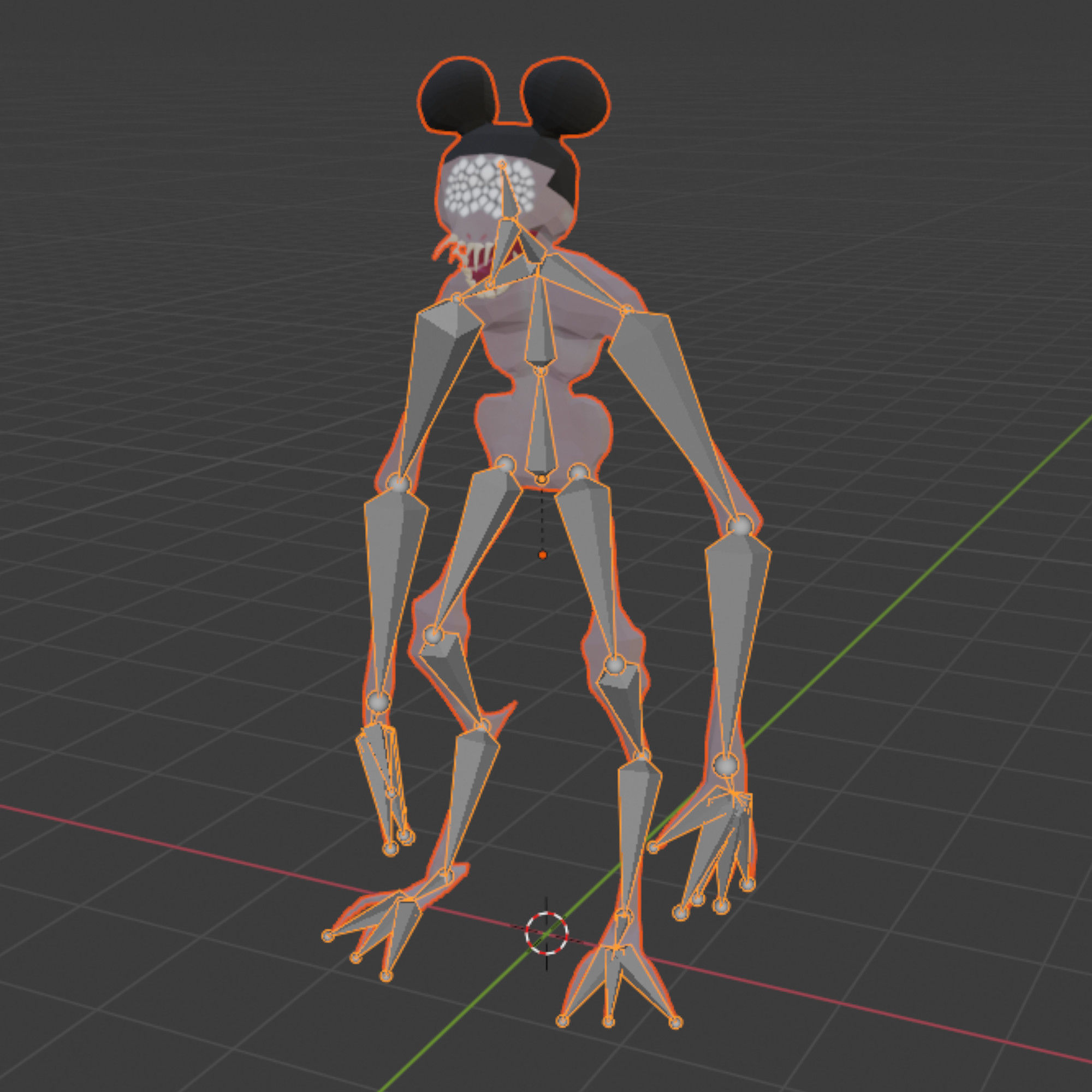 Amanda the Adventurer Monster RIGGED Low-poly 3D model_3