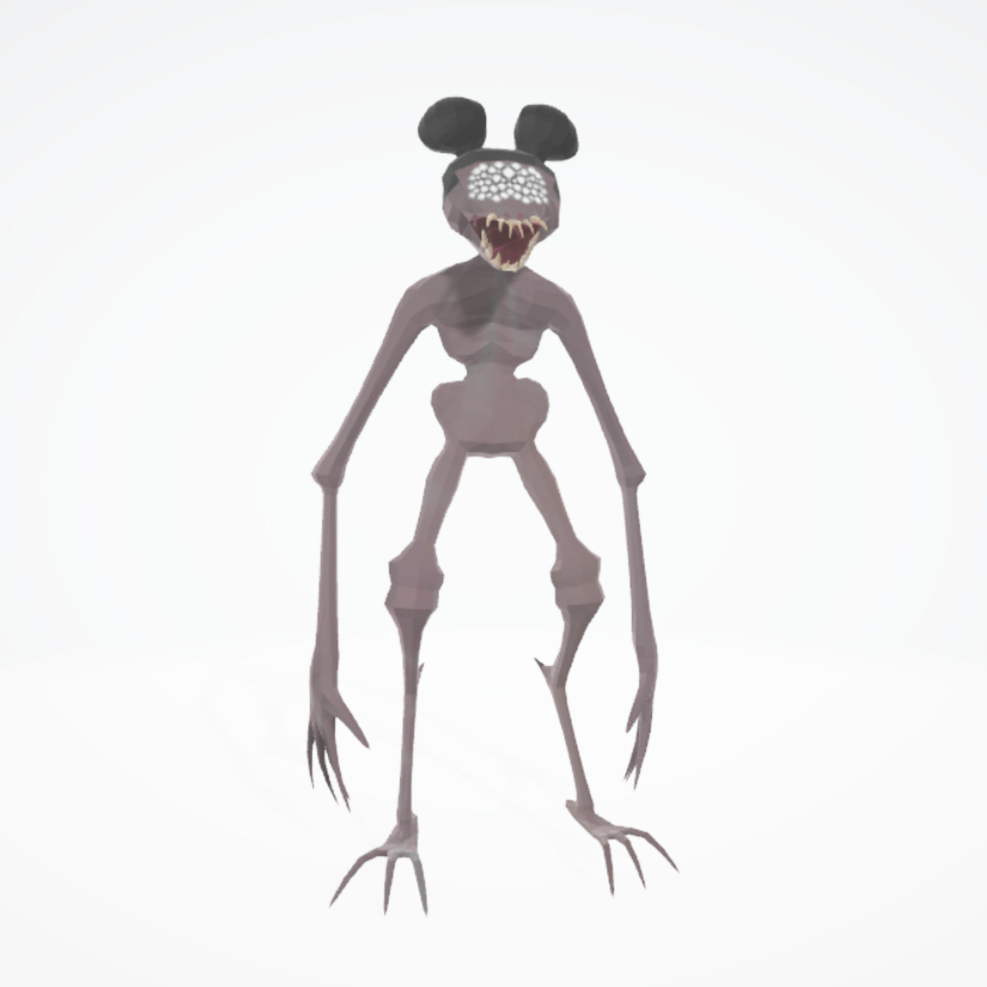 Amanda the Adventurer Monster RIGGED Low-poly 3D model_4