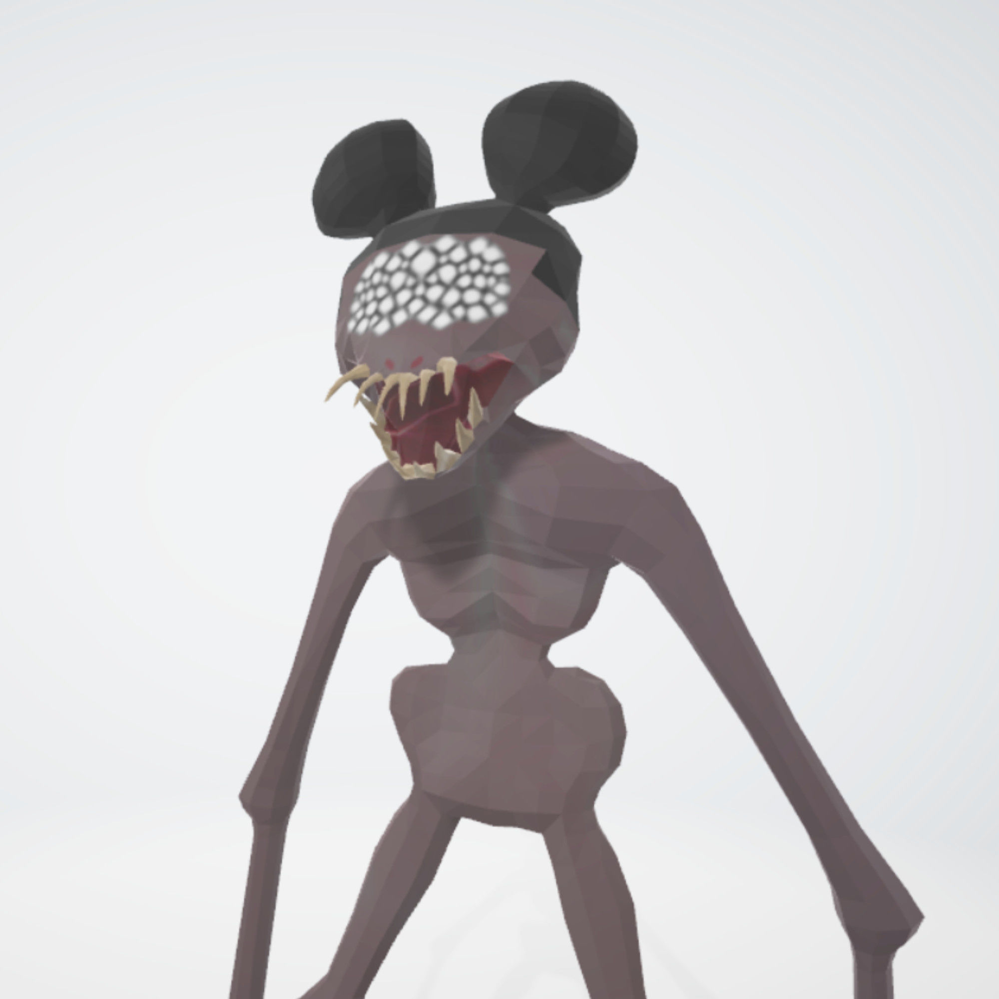 Amanda the Adventurer Monster RIGGED Low-poly 3D model_2