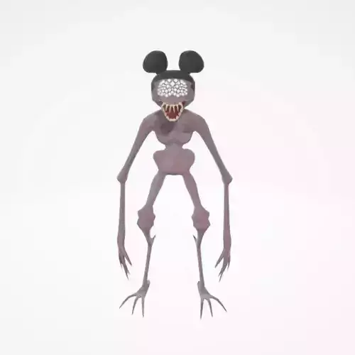 Amanda the Adventurer Monster RIGGED Low-poly 3D model