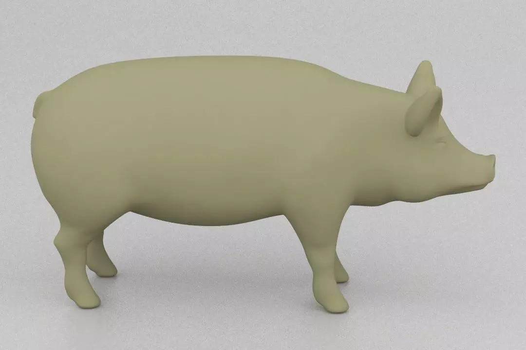 Big pig 3D print model_0