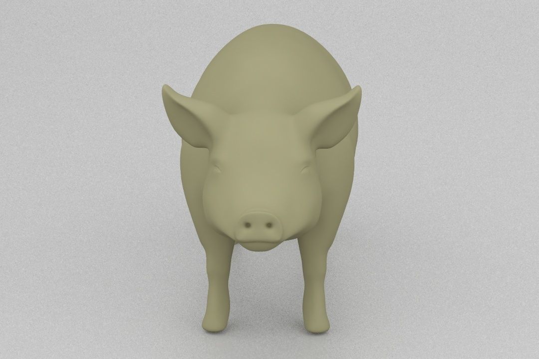 Big pig 3D print model_2
