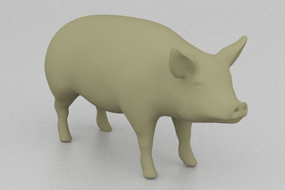 Big pig 3D print model_1