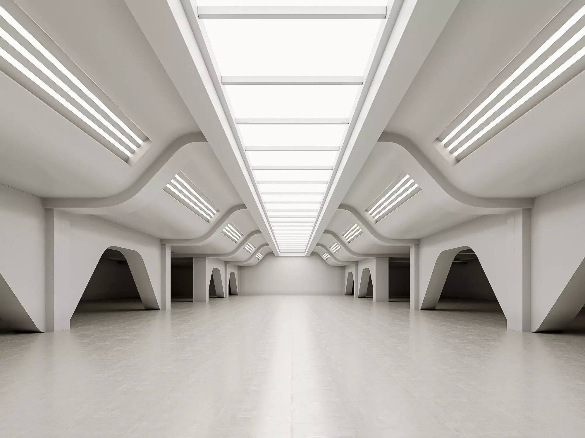 Basemesh Interior space 11 Low-poly 3D model_0