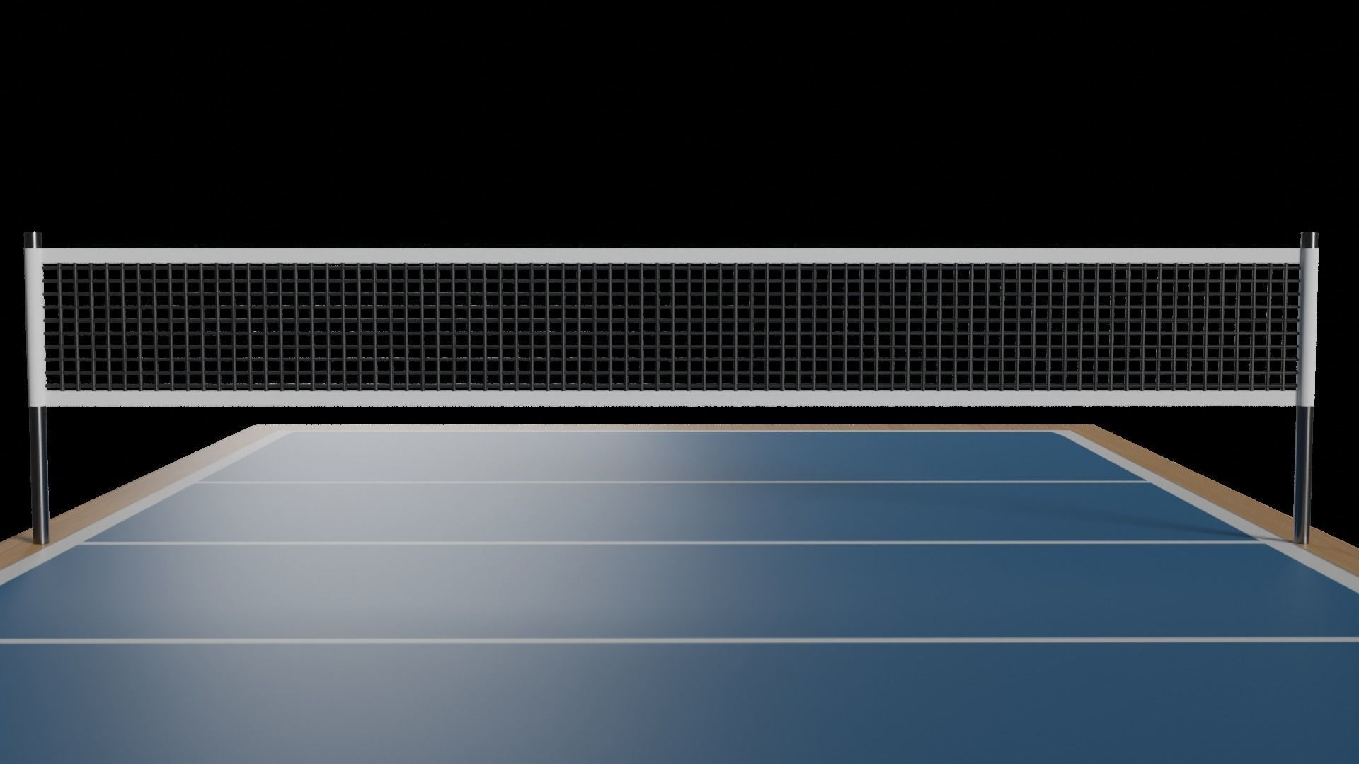 Volleyball Court Low-poly 3D model_7