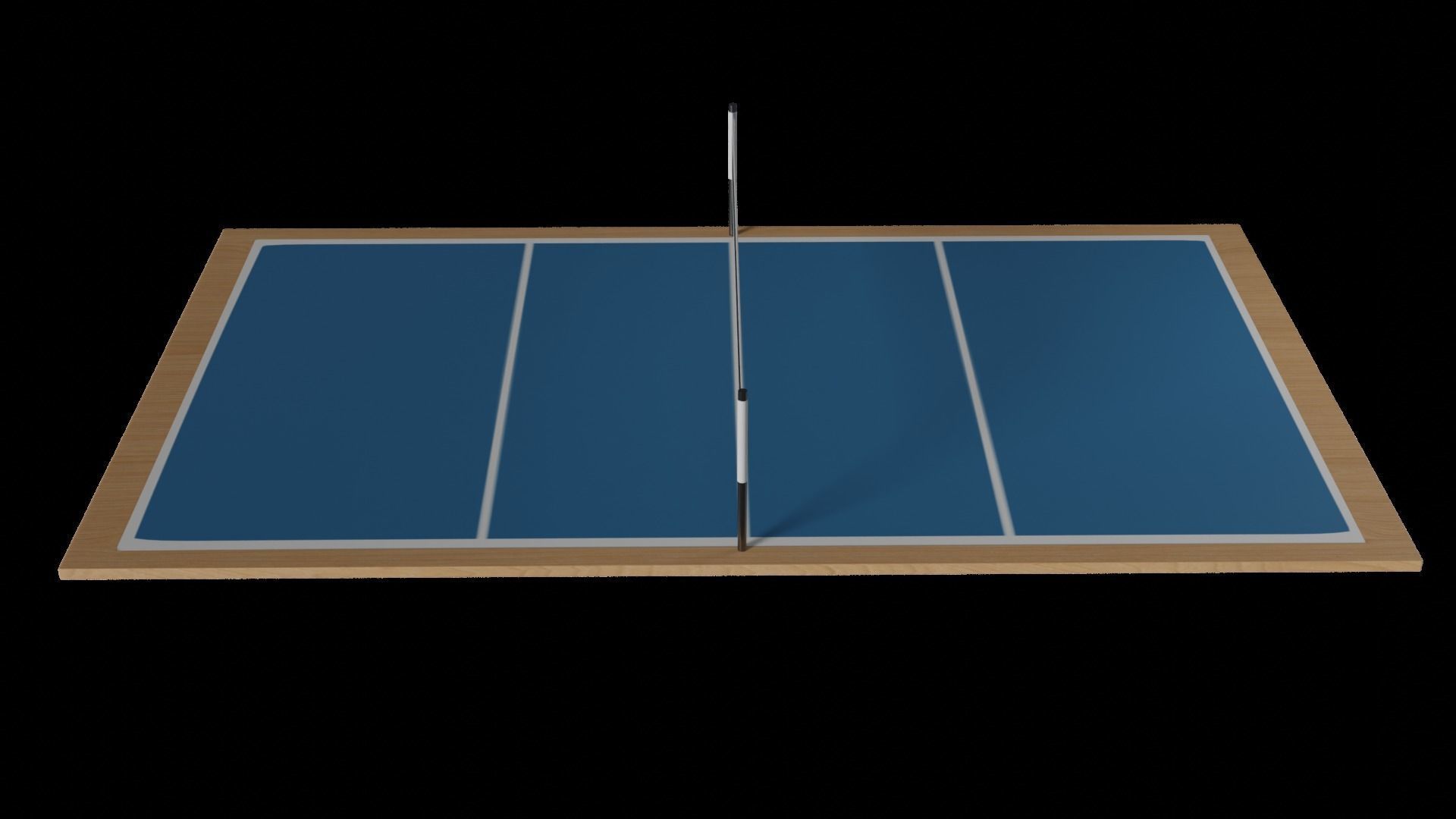 Volleyball Court Low-poly 3D model_3