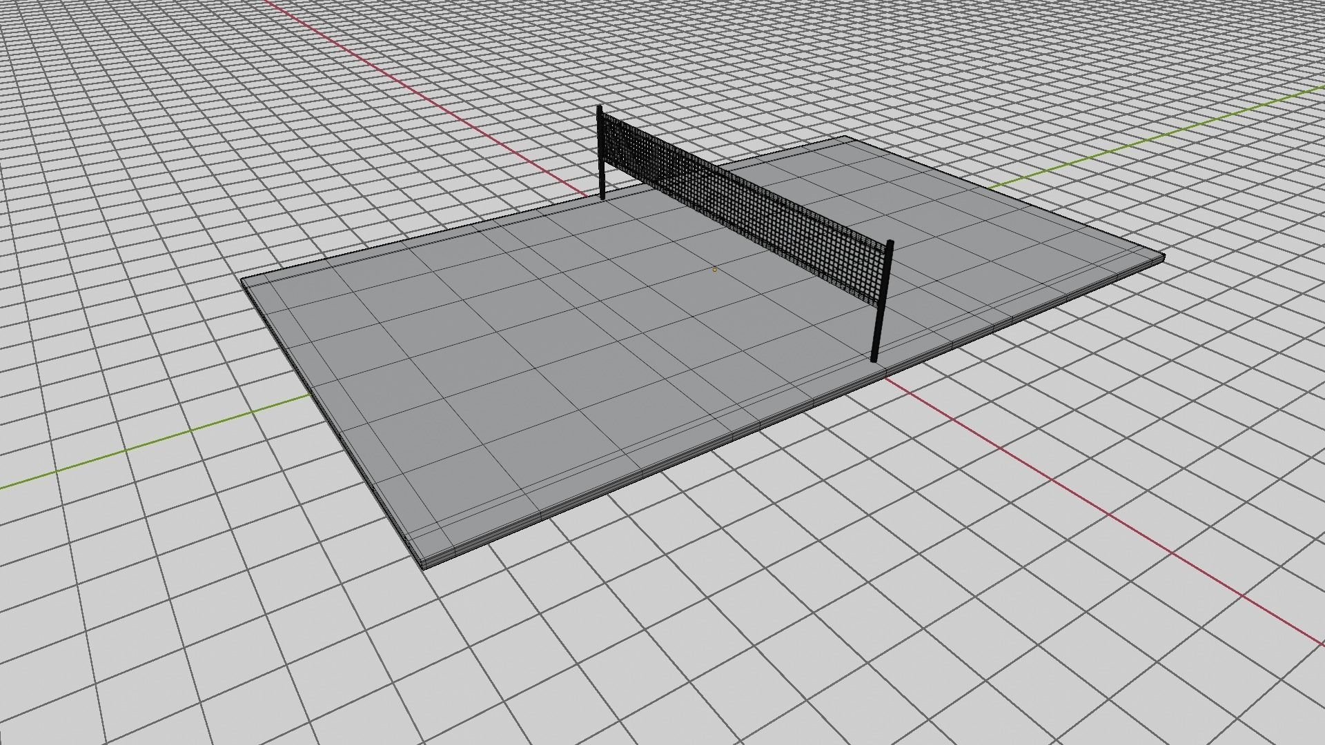 Volleyball Court Low-poly 3D model_10