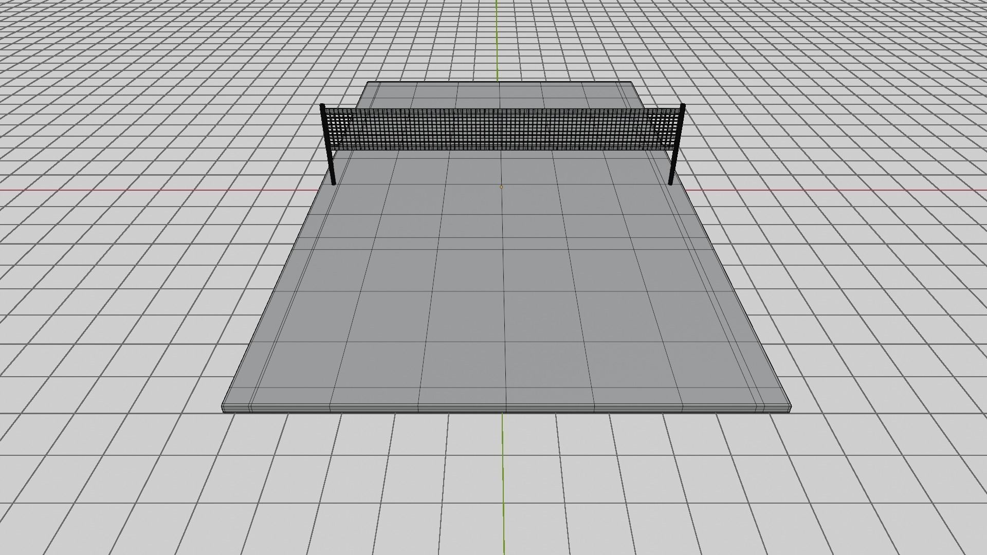 Volleyball Court Low-poly 3D model_9