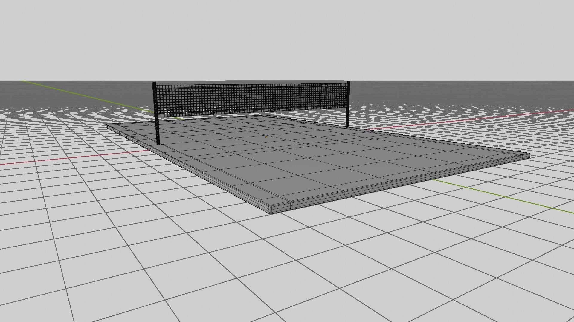 Volleyball Court Low-poly 3D model_13
