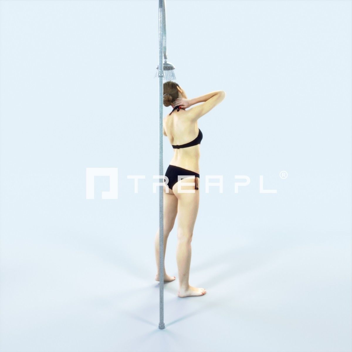 Aspiration 16I Beach Shower Sports Woman Low-poly 3D model_6