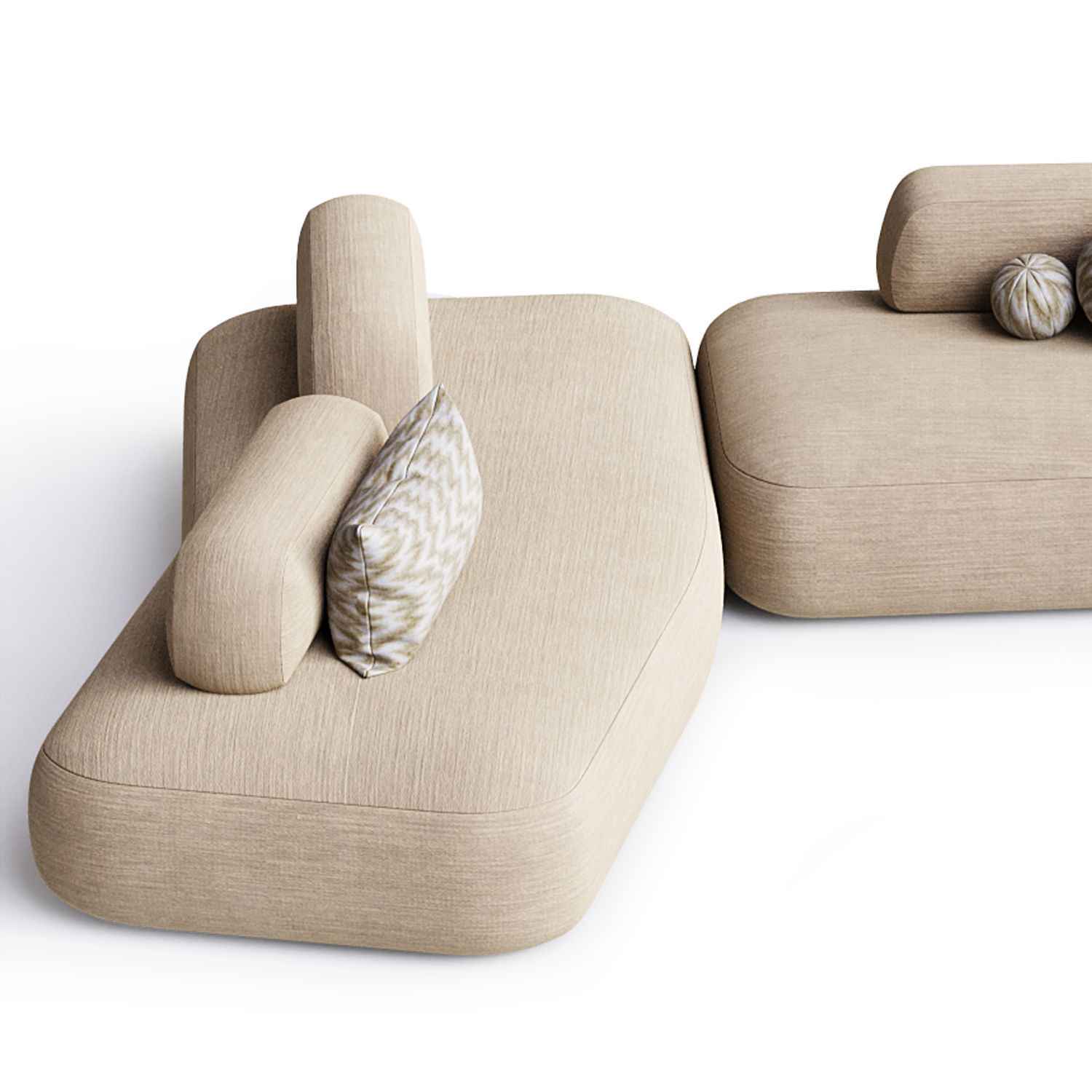 art nova curve sofa 3D model_2