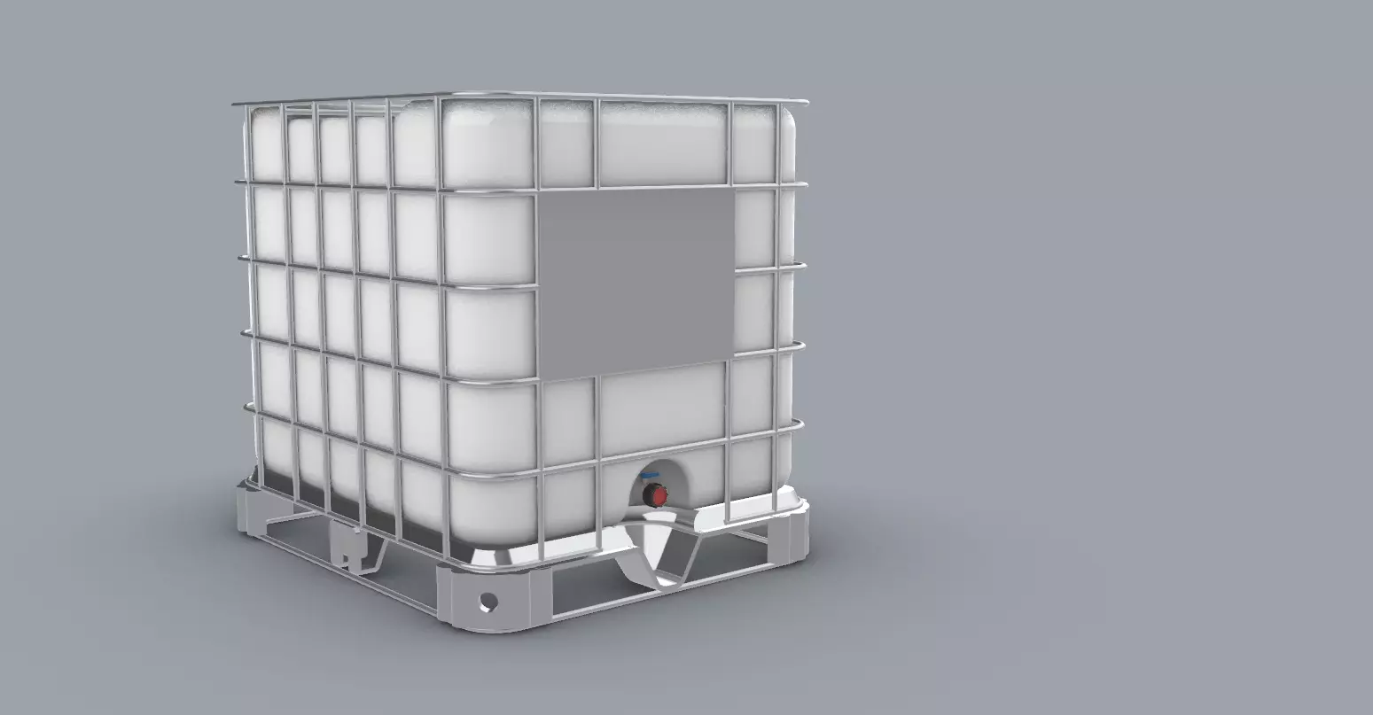 IBC Container Low-poly 3D model