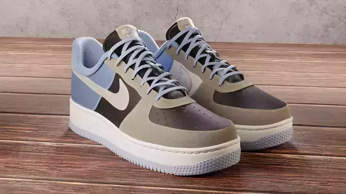 Nike Air Force 1 Custom 3D model