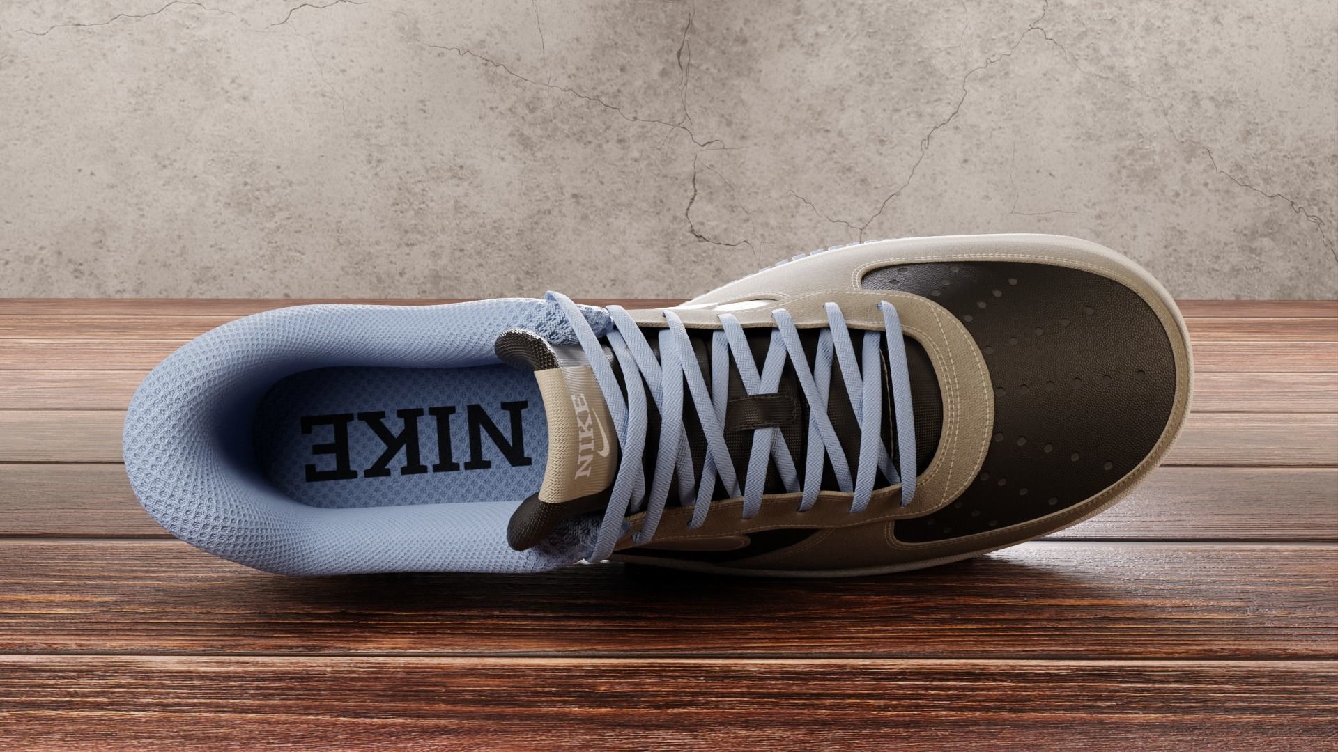 Nike Air Force 1 Custom 3D model_5