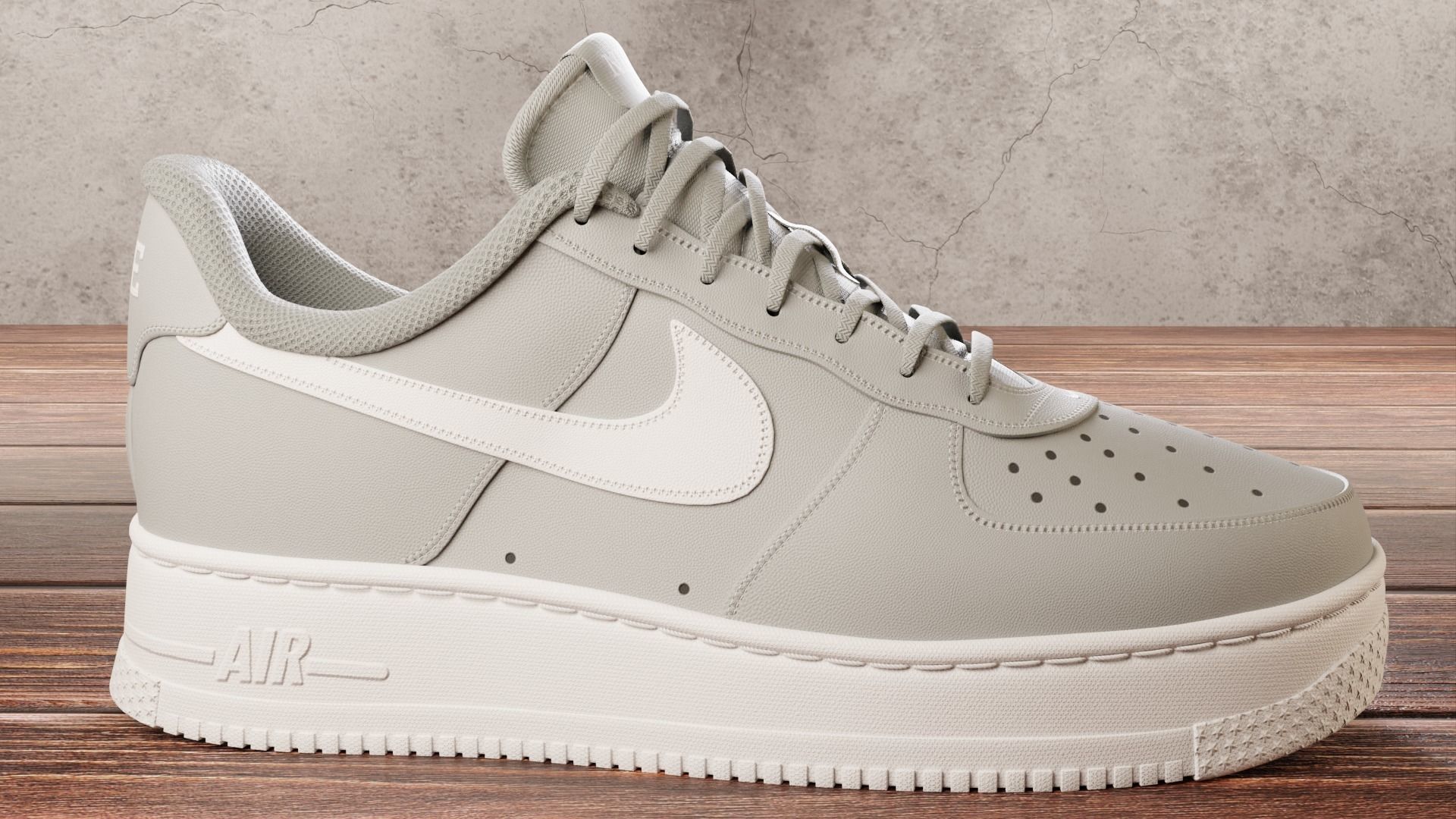 Nike Air Force 1  3D model_3