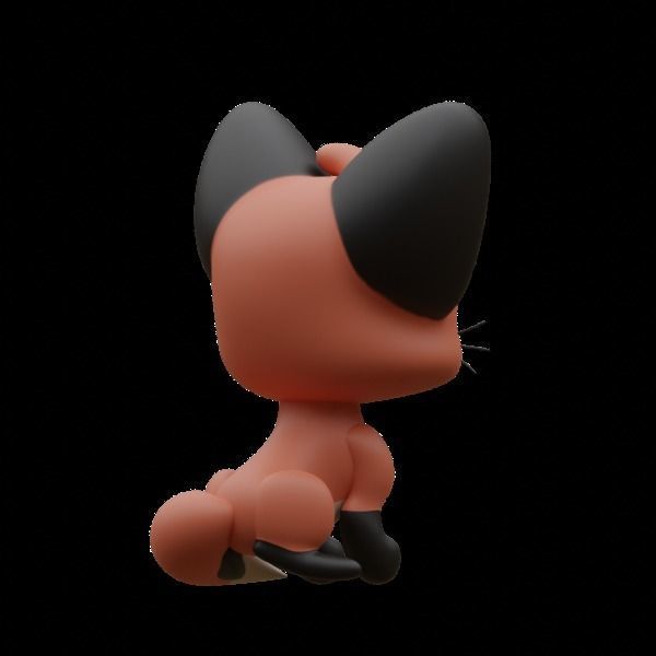 Fox cub 3D model_5