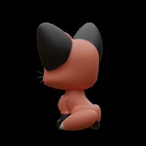 Fox cub 3D model_3