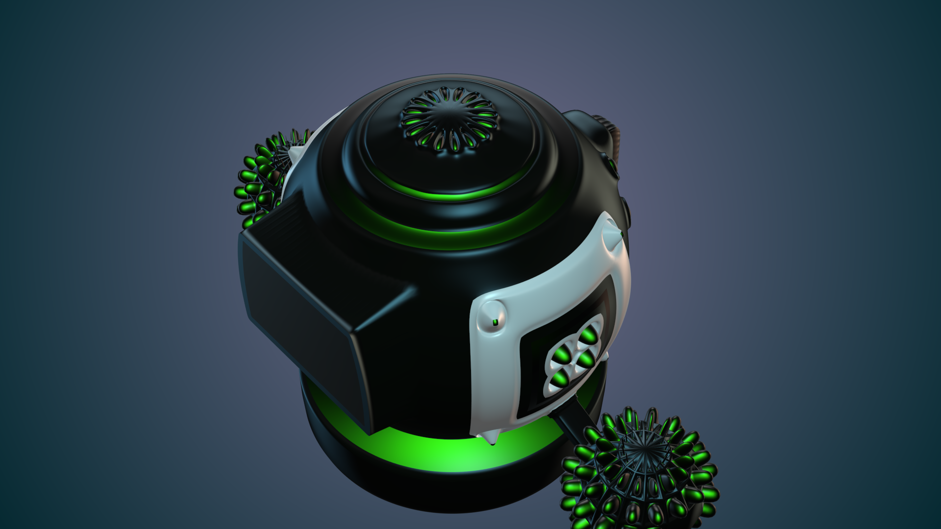 Robot futuristic 3D model_11