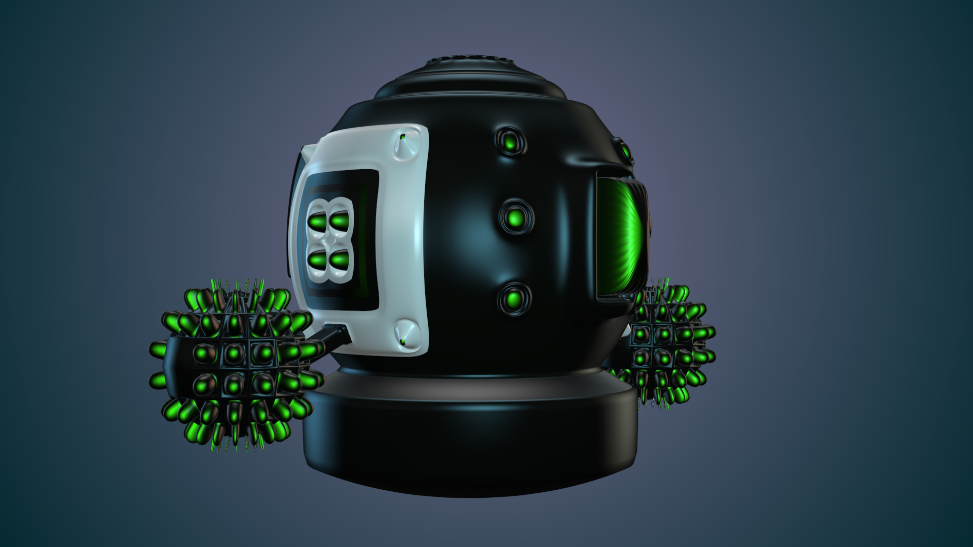 Robot futuristic 3D model_9