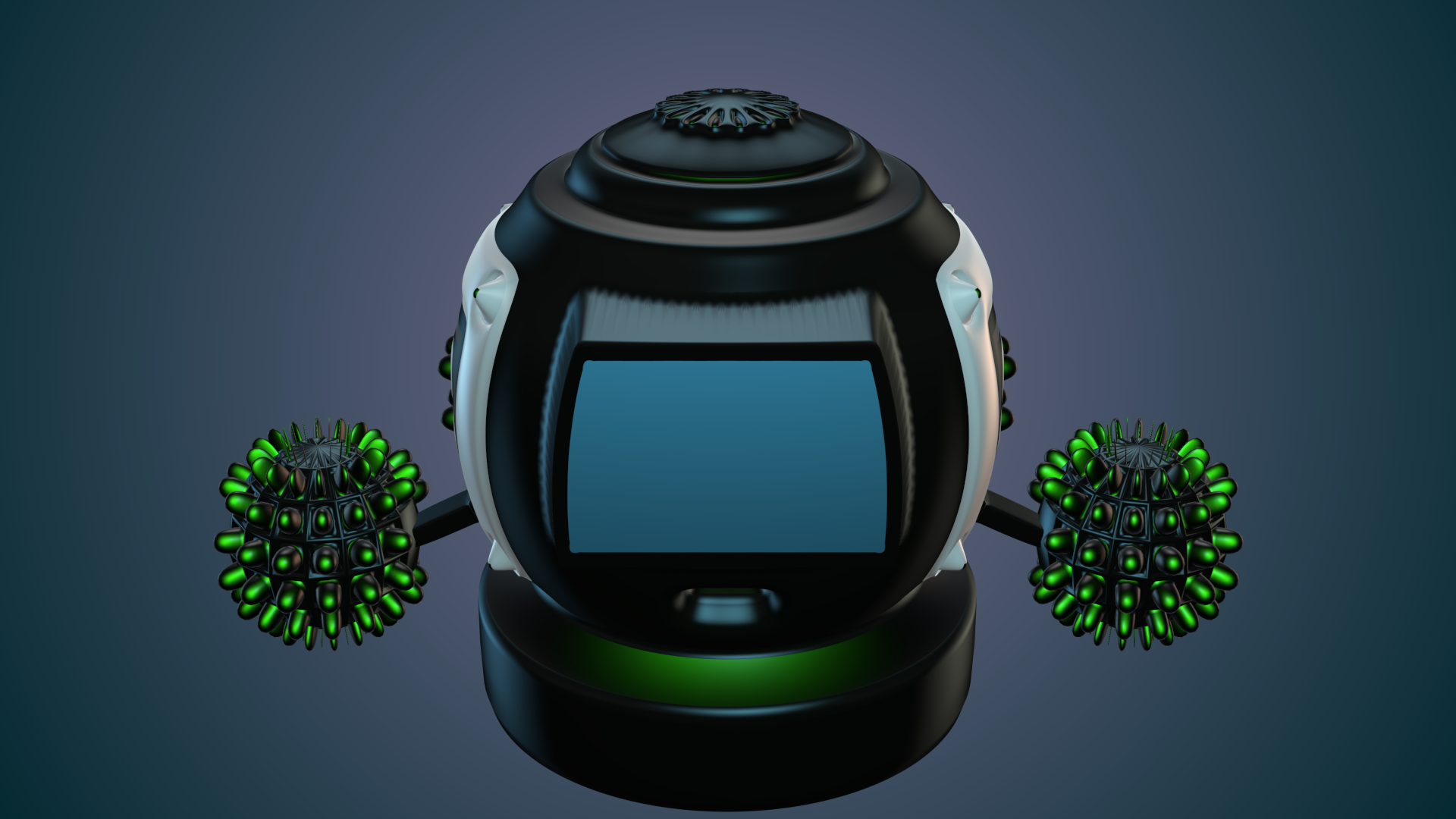 Robot futuristic 3D model_10