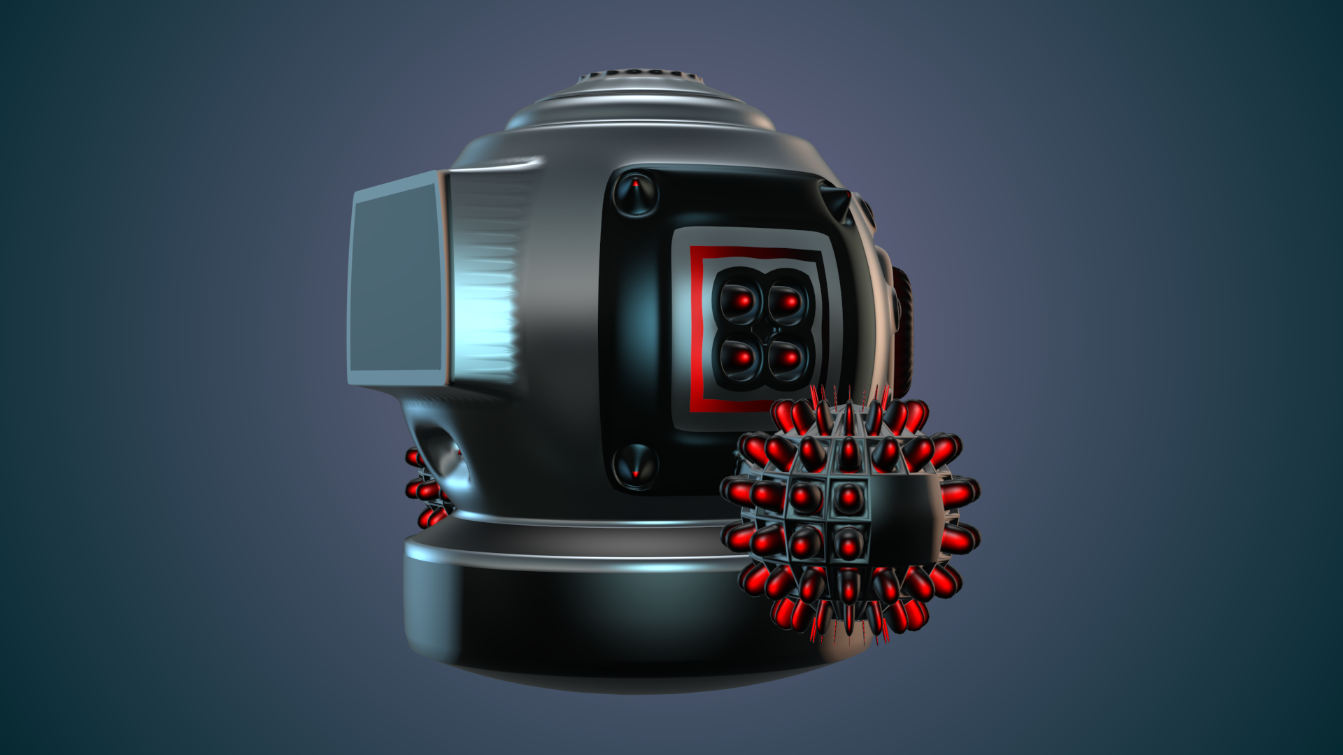 Robot futuristic 3D model_7