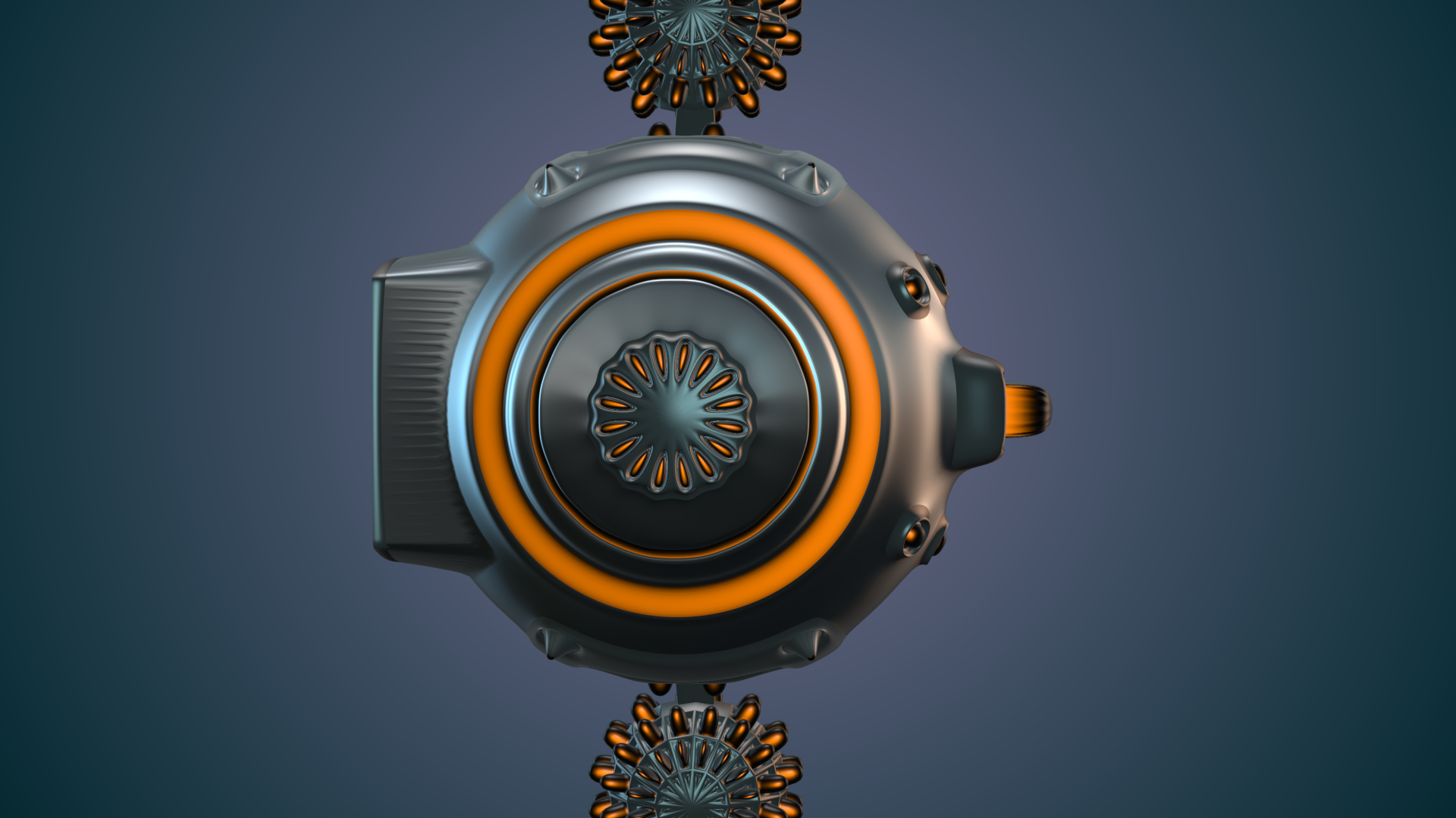 Robot futuristic 3D model_6