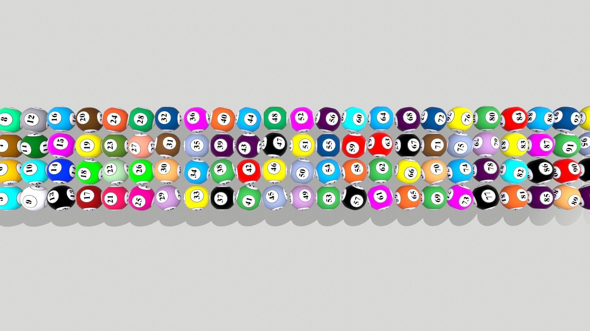 Lottery Balls 3D model_9