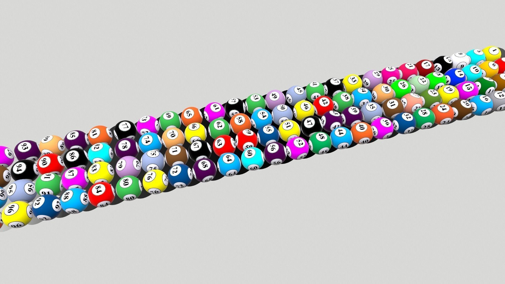 Lottery Balls 3D model_8