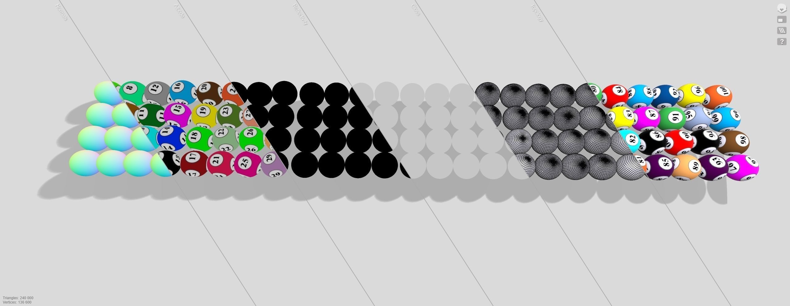 Lottery Balls 3D model_10