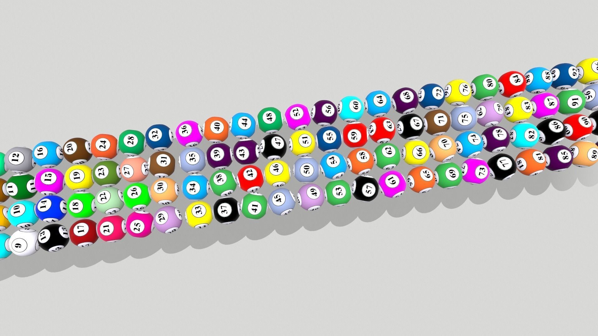 Lottery Balls 3D model_2
