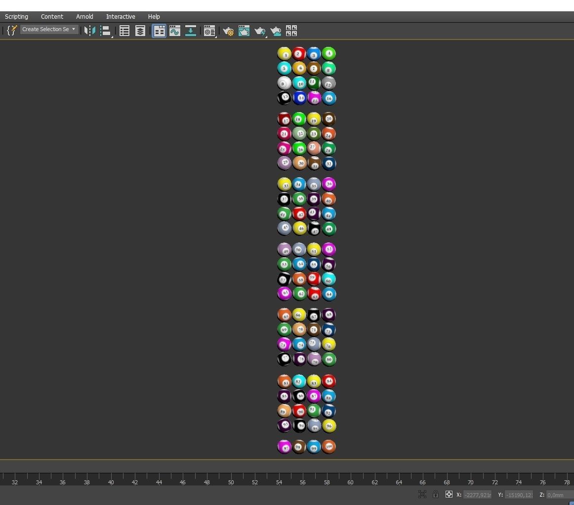 Lottery Balls 3D model_14