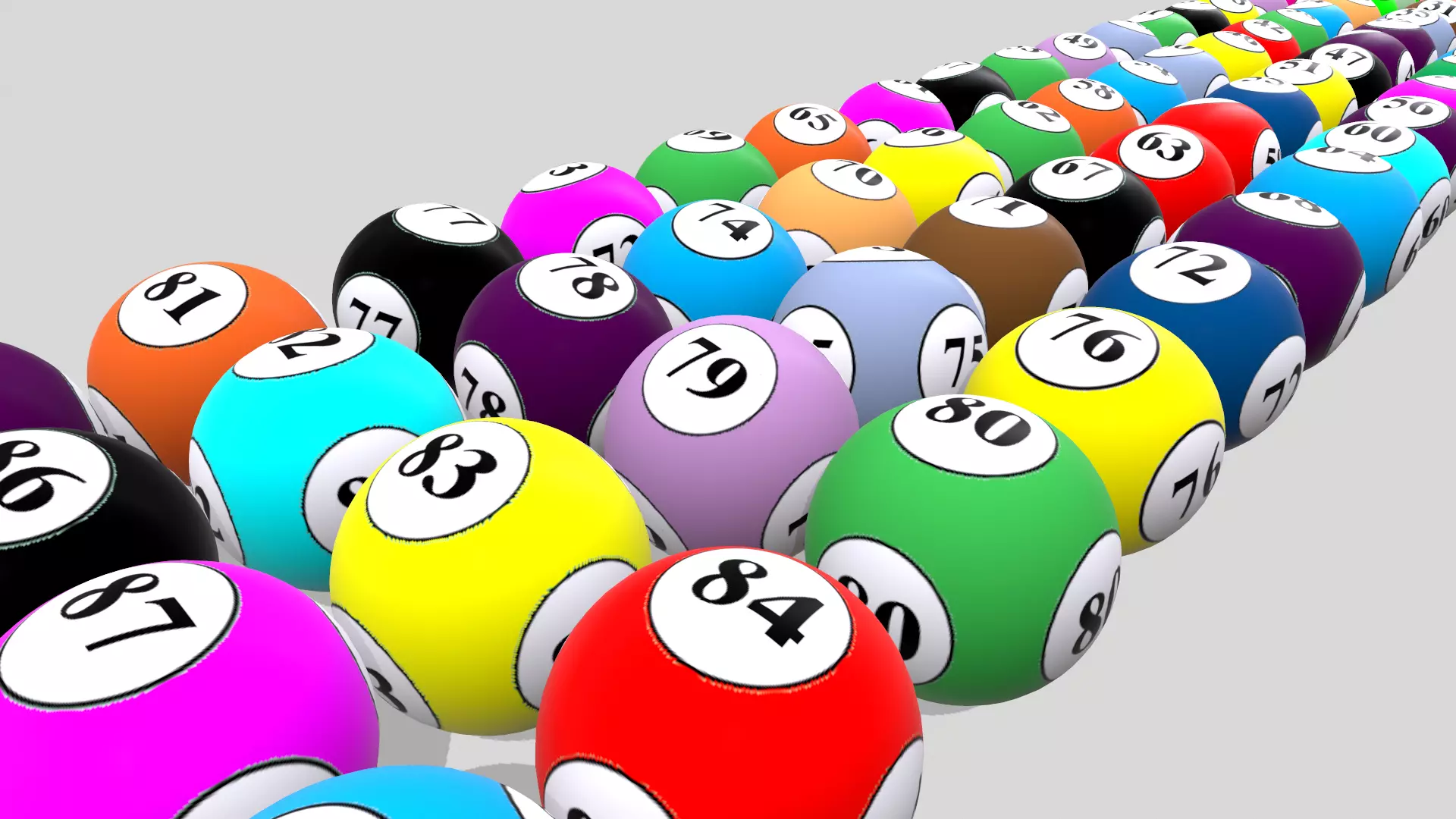 Lottery Balls 3D model_0