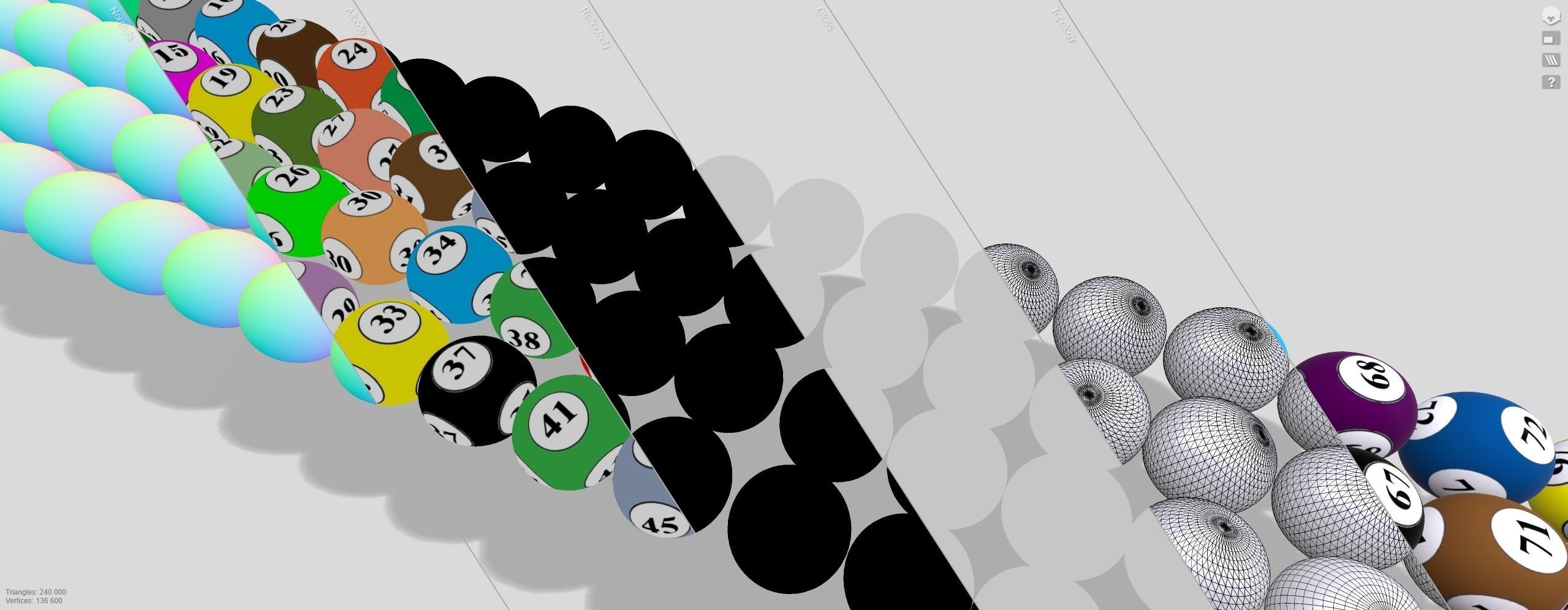 Lottery Balls 3D model_11