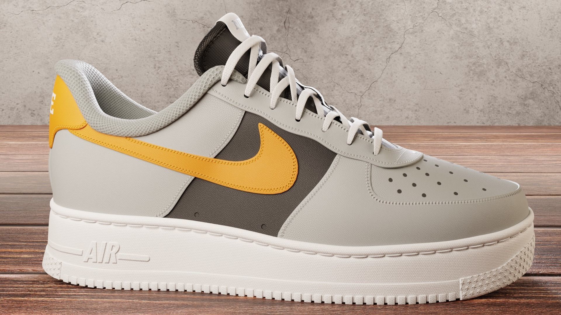 Nike Air Force 1 Custom 3D model_3