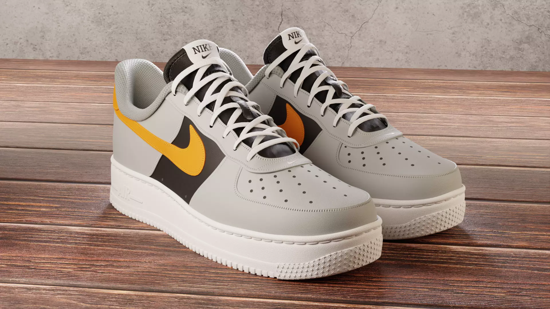 Nike Air Force 1 Custom 3D model_0