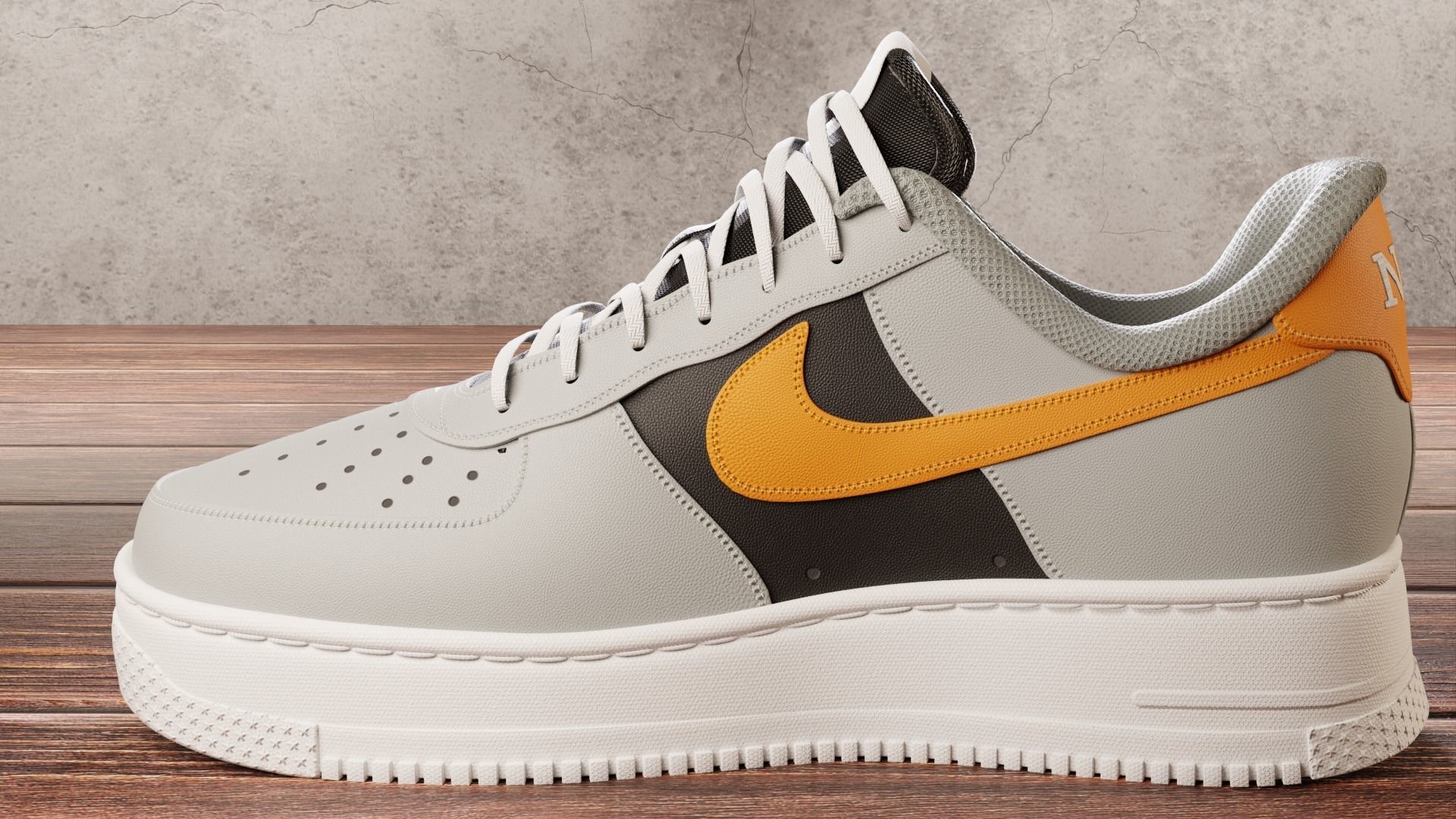 Nike Air Force 1 Custom 3D model_4