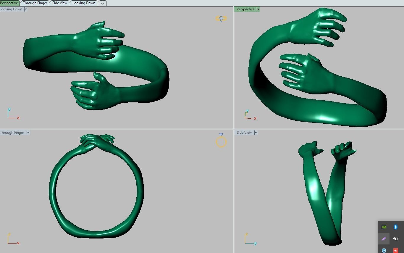 Ring model 0245 3D printable model14 3D print model_11