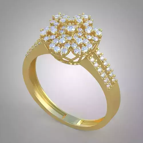 Diamond ring 0249 3D printable model