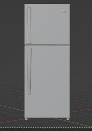 Fridge 3d model 3D model_2